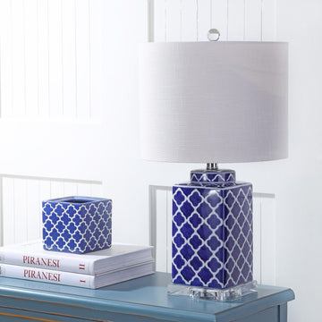 Clarke 23" Chinoiserie LED Table Lamp - JONATHAN Y